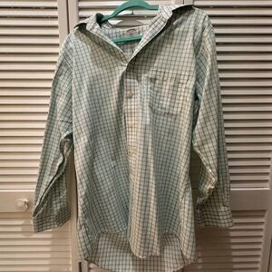 vintage Brooks Brothers slim fit gingham men button down‎ 346